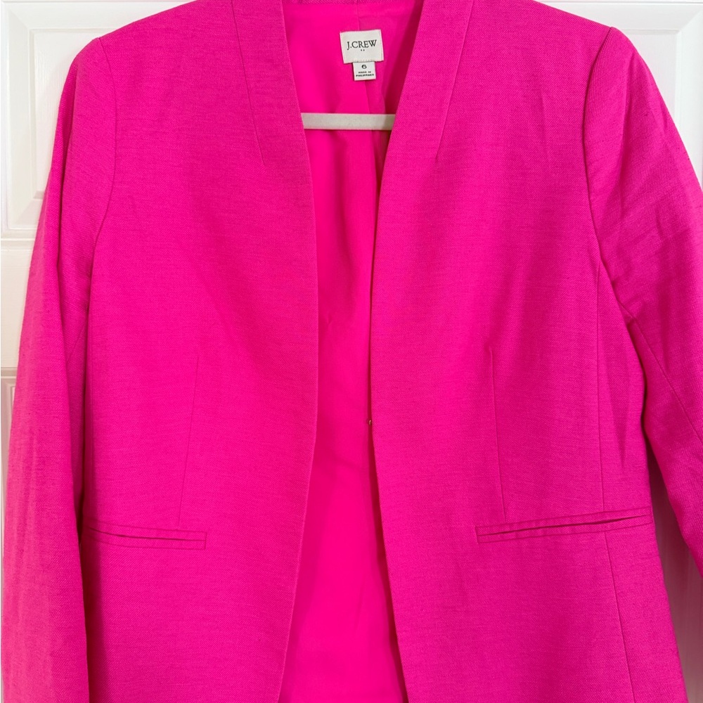 J. Crew Women's Bold Pink Blazer